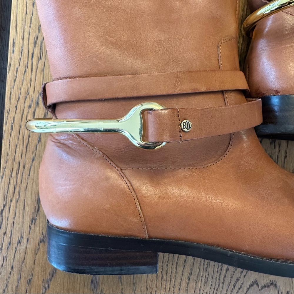 Ralph Lauren Jenny Riding Boots Western Vintage - Picture 4 of 16